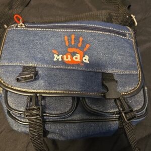 Vintage Y2K Denim Messenger Mudd Bag
